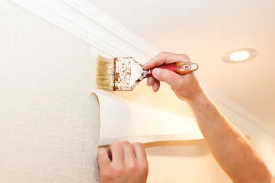 Pose de papier peint à Claville — revêtements muraux et toiles de verre